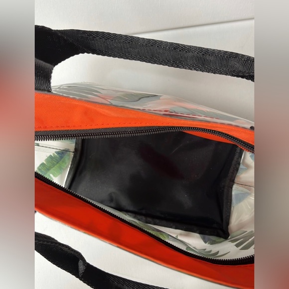 Monstera Leaves Clear Vinyl Tote - Picture 9 of 12